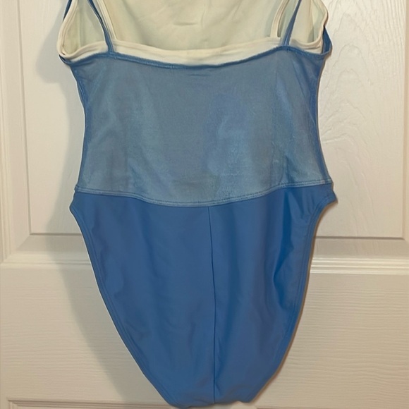 Anne Cole 90s Light Blue Swimsuit, made in USA, Size 10 - Picture 5 of 9